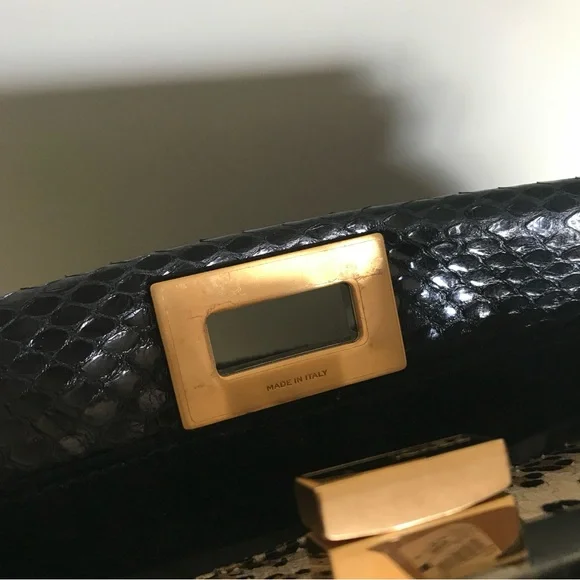 New Fendi beaded Python peekaboo crossbody bag - Picture 11 of 16